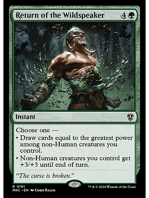 Return of the Wildspeaker | Inglés | NM | MKC