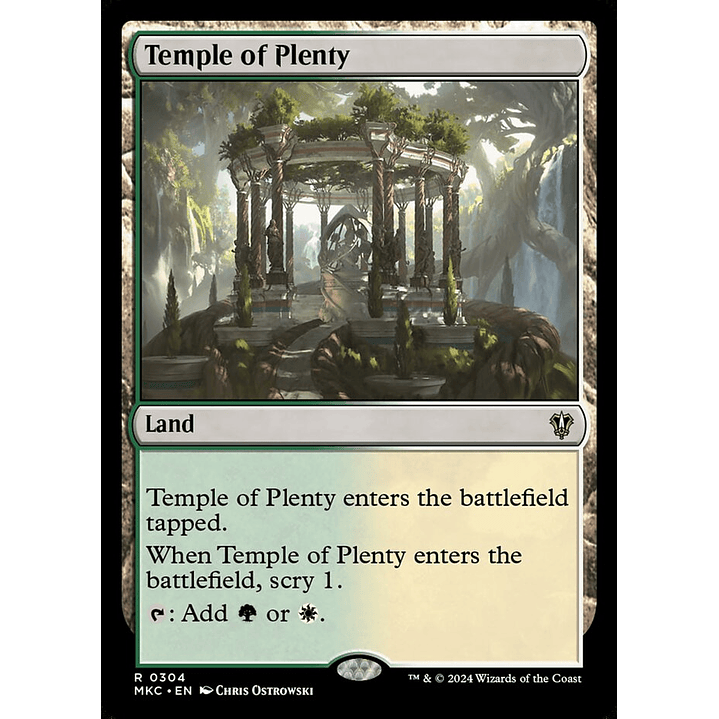 Temple of Plenty | Inglés | NM | MKC 1
