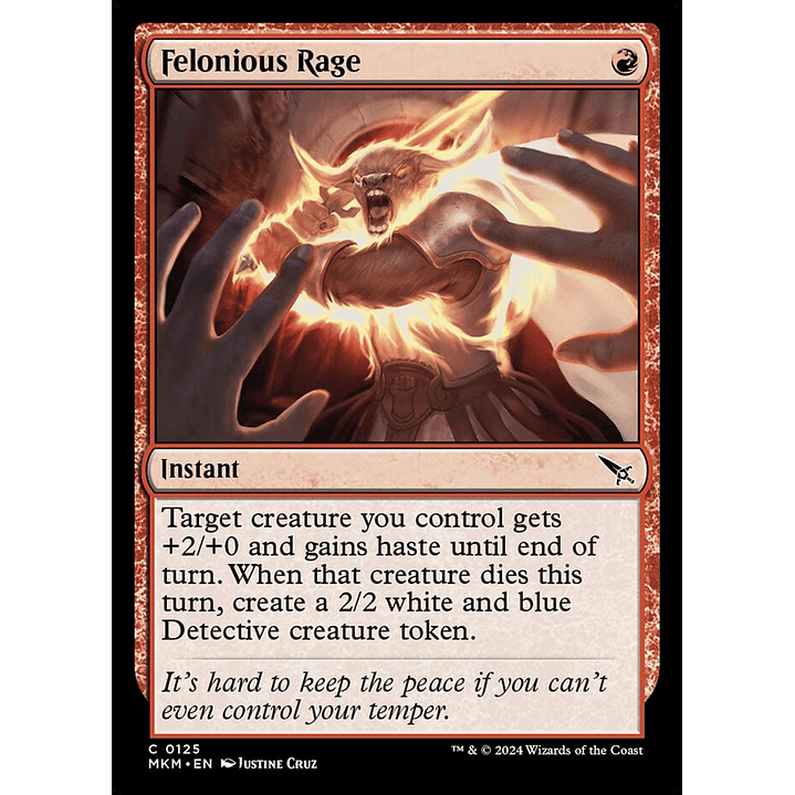 Felonious Rage | Inglés | NM | MKM 1