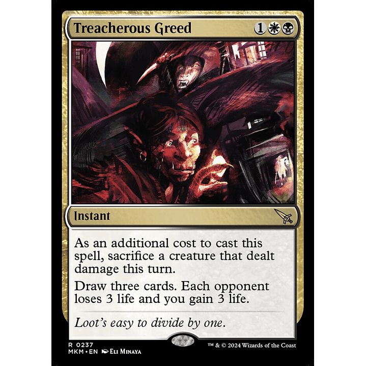 Treacherous Greed | Inglés | NM | MKM 1