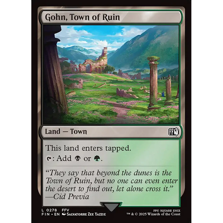 Gohn, Town of Ruin (foil) | Inglés | NM | FIN 1