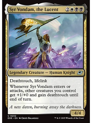 Syr Vondam, the Lucent | Inglés | NM | EOE