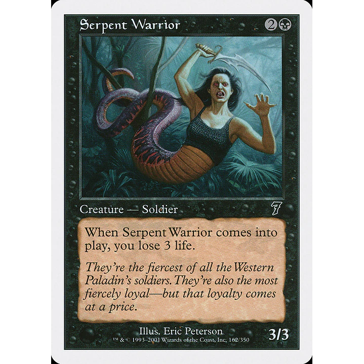 Serpent Warrior (Retro Frame) | Español | NM | 7ED 1