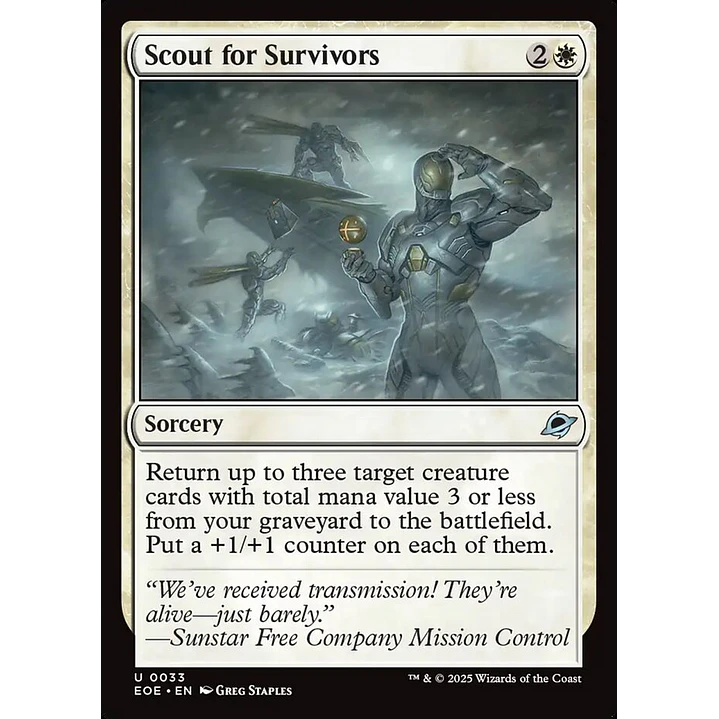 Scout for Survivors | Inglés | NM | EOE 1