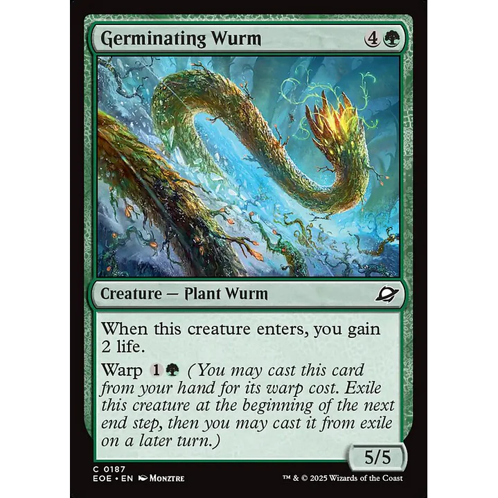 Germinating Wurm (foil) | Inglés | NM | EOE 1