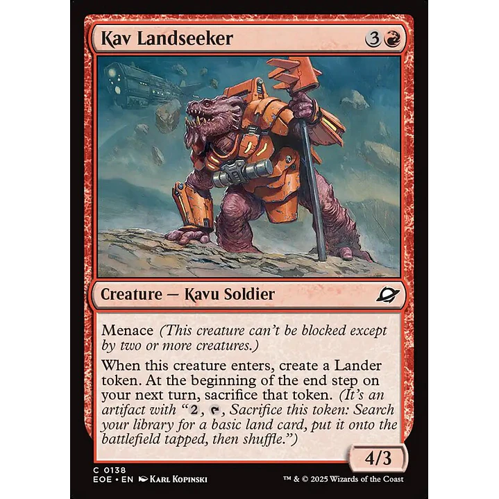 Kav Landseeker | Inglés | NM | EOE 1