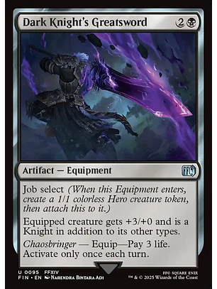 Dark Knight's Greatsword | Inglés | NM | FIN