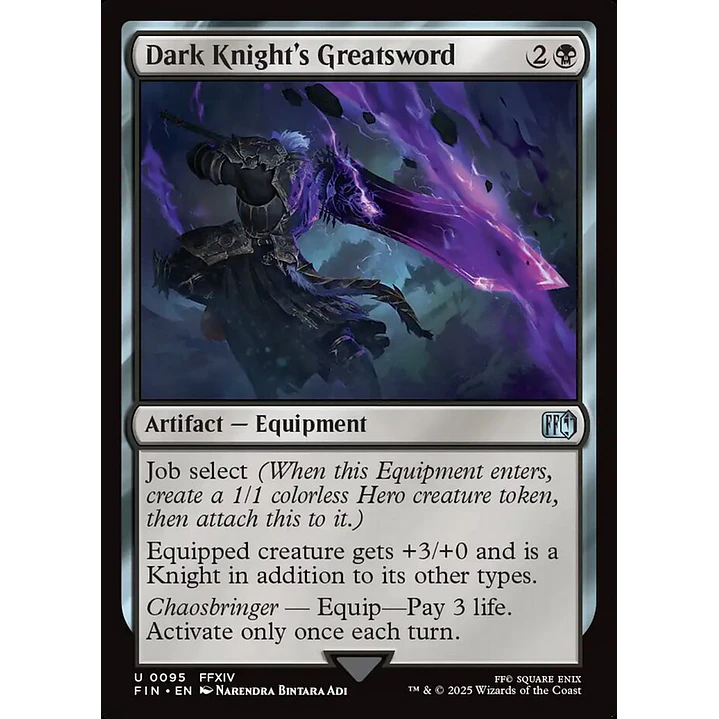 Dark Knight's Greatsword | Inglés | NM | FIN 1