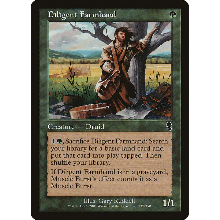 Diligent Farmhand (Retro Frame) | Español | NM | ODY 1