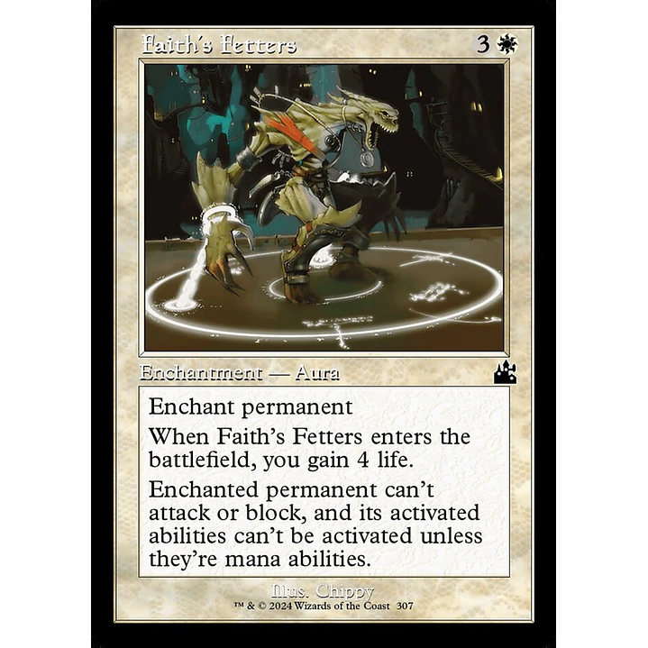 Faith's Fetters (Retro Frame foil) | Español | NM | RVR 1