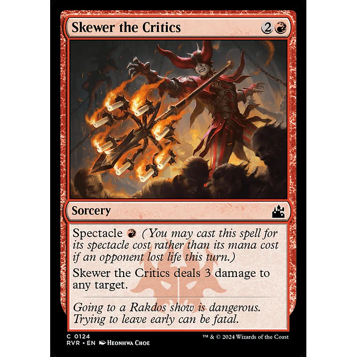 Skewer the Critics | Español | NM | RVR 1