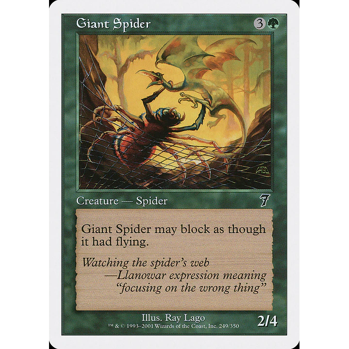 Giant Spider (Retro Frame) | Español | NM | 7ED 1
