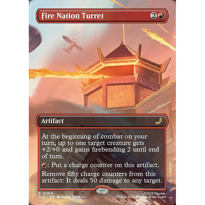 Fire Nation Turret (Borderless) | Inglés | NM | TLE 1