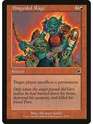 Misguided Rage (Retro Frame) | Inglés | NM | SCG