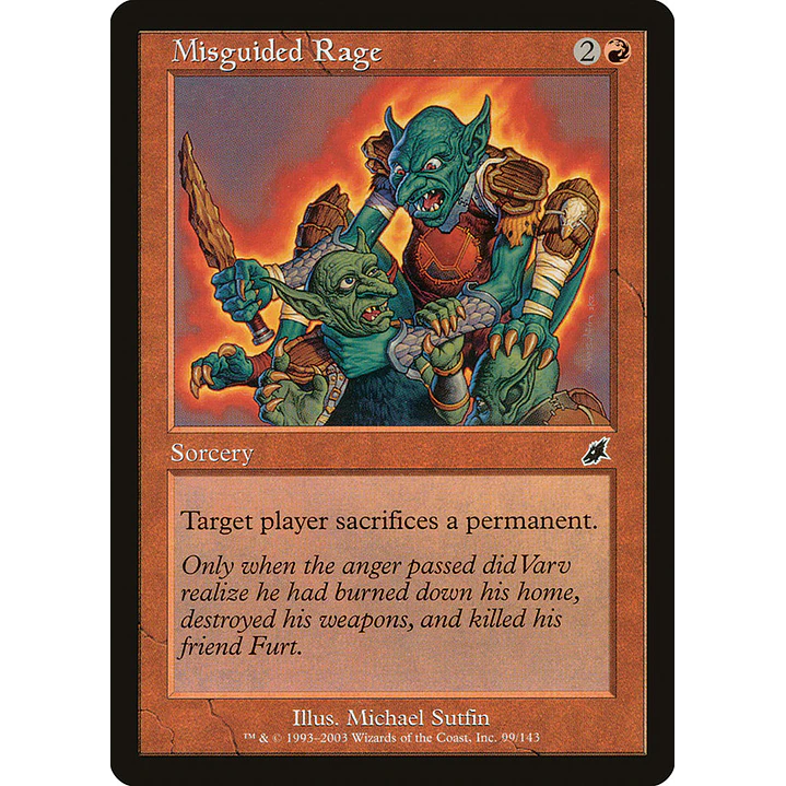 Misguided Rage (Retro Frame) | Inglés | NM | SCG 1