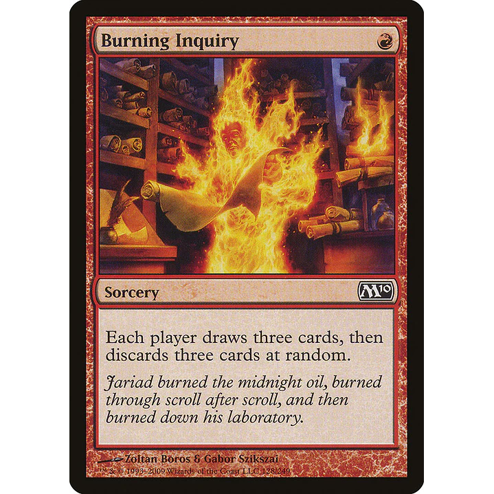 Burning Inquiry | Español | NM | M10 1