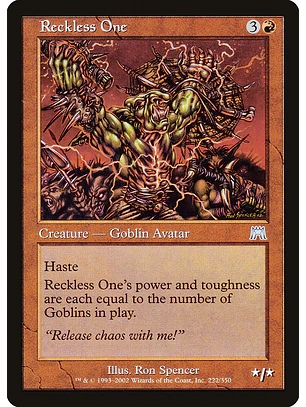 Reckless One (Retro Frame) | Español | NM | ONS