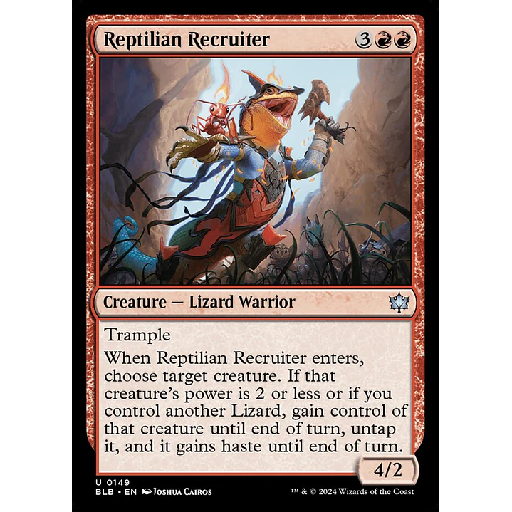 Reptilian Recruiter | Inglés | NM | BLB 1