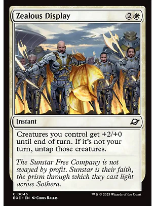 Zealous Display (foil) | Inglés | NM | EOE