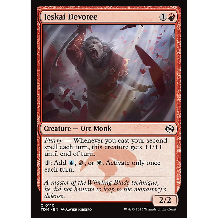 Jeskai Devotee | Inglés | NM | TDM 1