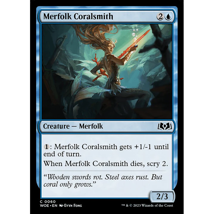 Merfolk Coralsmith | Español | NM | WOE 1