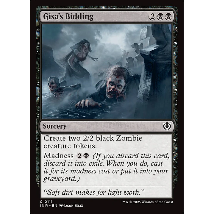 Gisa's Bidding (foil) | Inglés | NM | INR 1