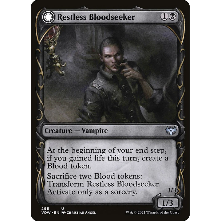 Restless Bloodseeker // Bloodsoaked Reveler (Showcase foil) | Inglés | NM | VOW 1