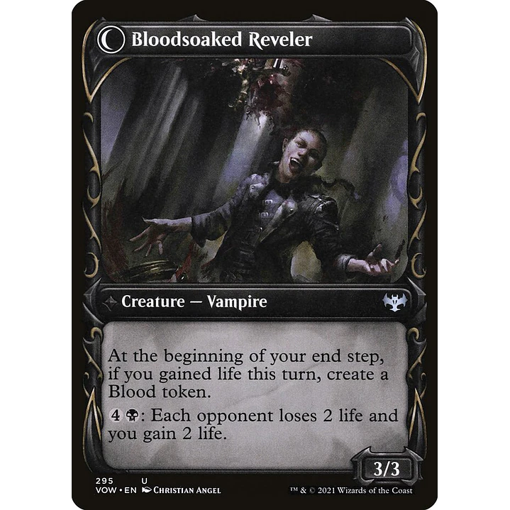 Restless Bloodseeker // Bloodsoaked Reveler (Showcase foil) | Inglés | NM | VOW 2