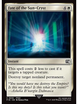 Fate of the Sun-Cryst | Inglés | NM | FIN