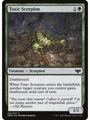 Toxic Scorpion | Inglés | NM | VOW