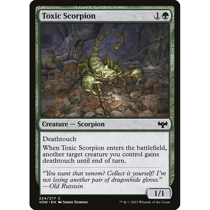 Toxic Scorpion | Inglés | NM | VOW 1