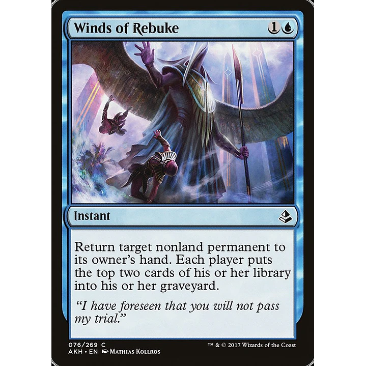 Winds of Rebuke | Español | NM | AKH 1