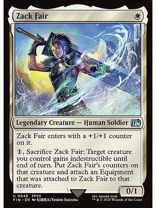 Zack Fair | Inglés | NM | FIN