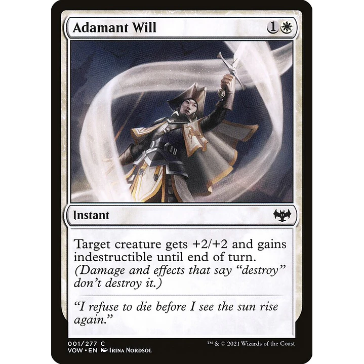 Adamant Will | Inglés | NM | VOW 1
