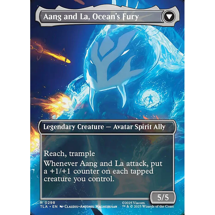 Aang, Swift Savior // Aang and La, Ocean's Fury (Borderless) | Inglés | NM | TLA 2