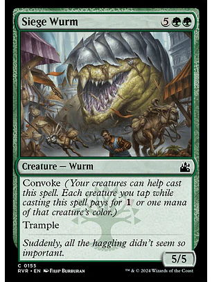Siege Wurm | Inglés | NM | RVR