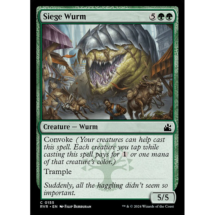 Siege Wurm | Inglés | NM | RVR 1
