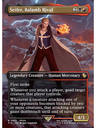 Seifer, Balamb Rival (Borderless foil) | Inglés | NM | FIC