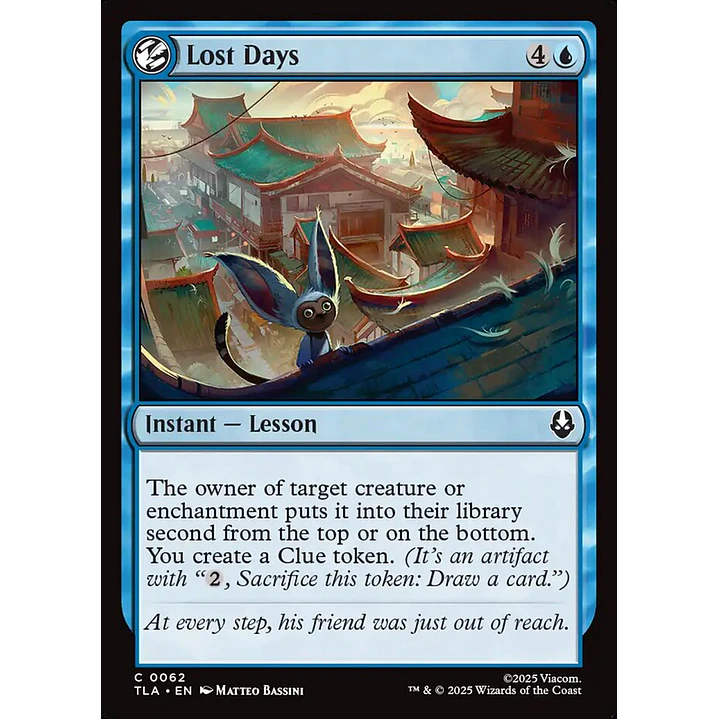 Lost Days | Inglés | NM | TLA 1