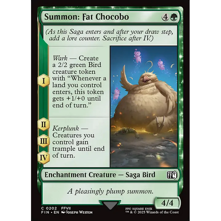 Summon: Fat Chocobo | Inglés | NM | FIN 1