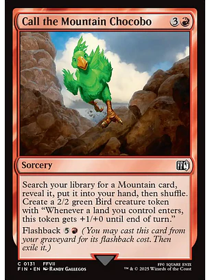 Call the Mountain Chocobo | Inglés | NM | FIN