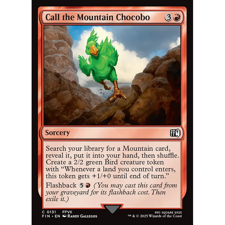 Call the Mountain Chocobo | Inglés | NM | FIN 1