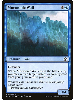 Mnemonic Wall | Inglés | NM | IMA