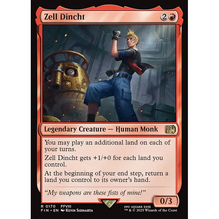 Zell Dincht | Inglés | NM | FIN 1