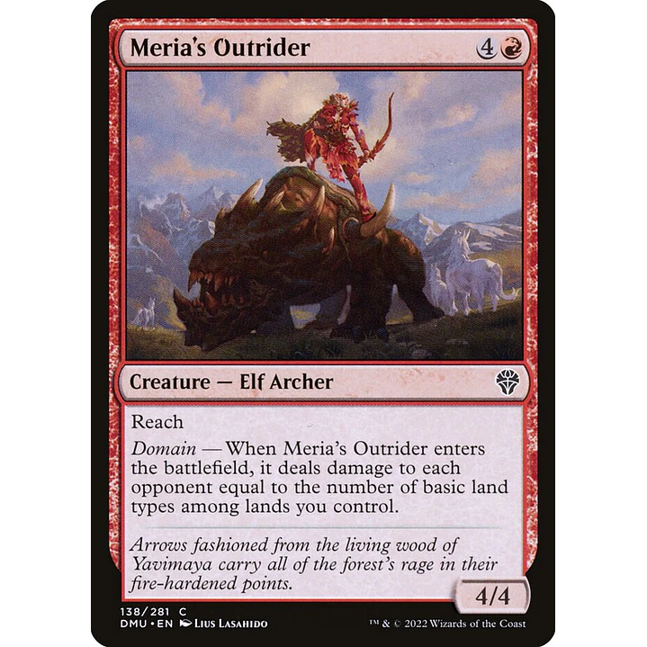 Meria's Outrider | Español | NM | DMU 1