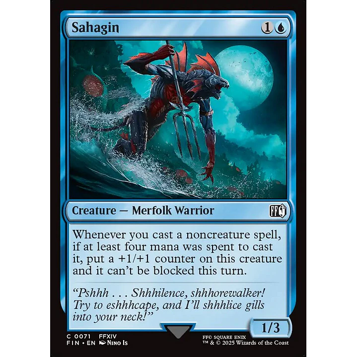 Sahagin (foil) | Español | NM | FIN 1