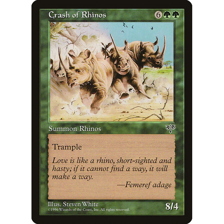 Crash of Rhinos (Retro Frame) | Inglés | NM | MIR 1