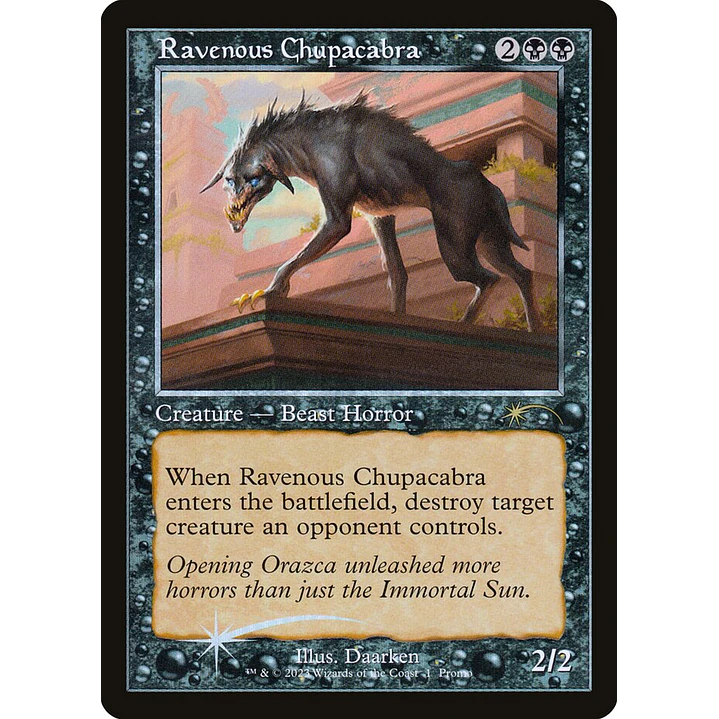 Ravenous Chupacabra (Retro Frame foil) | Español | NM | PW23 1