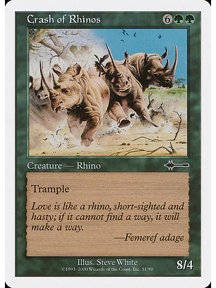 Crash of Rhinos (Retro Frame) | Inglés | NM | BTD