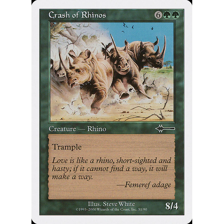 Crash of Rhinos (Retro Frame) | Inglés | NM | BTD 1